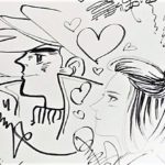 アジアMANGAサミット記念の寄せ描きを設置しました